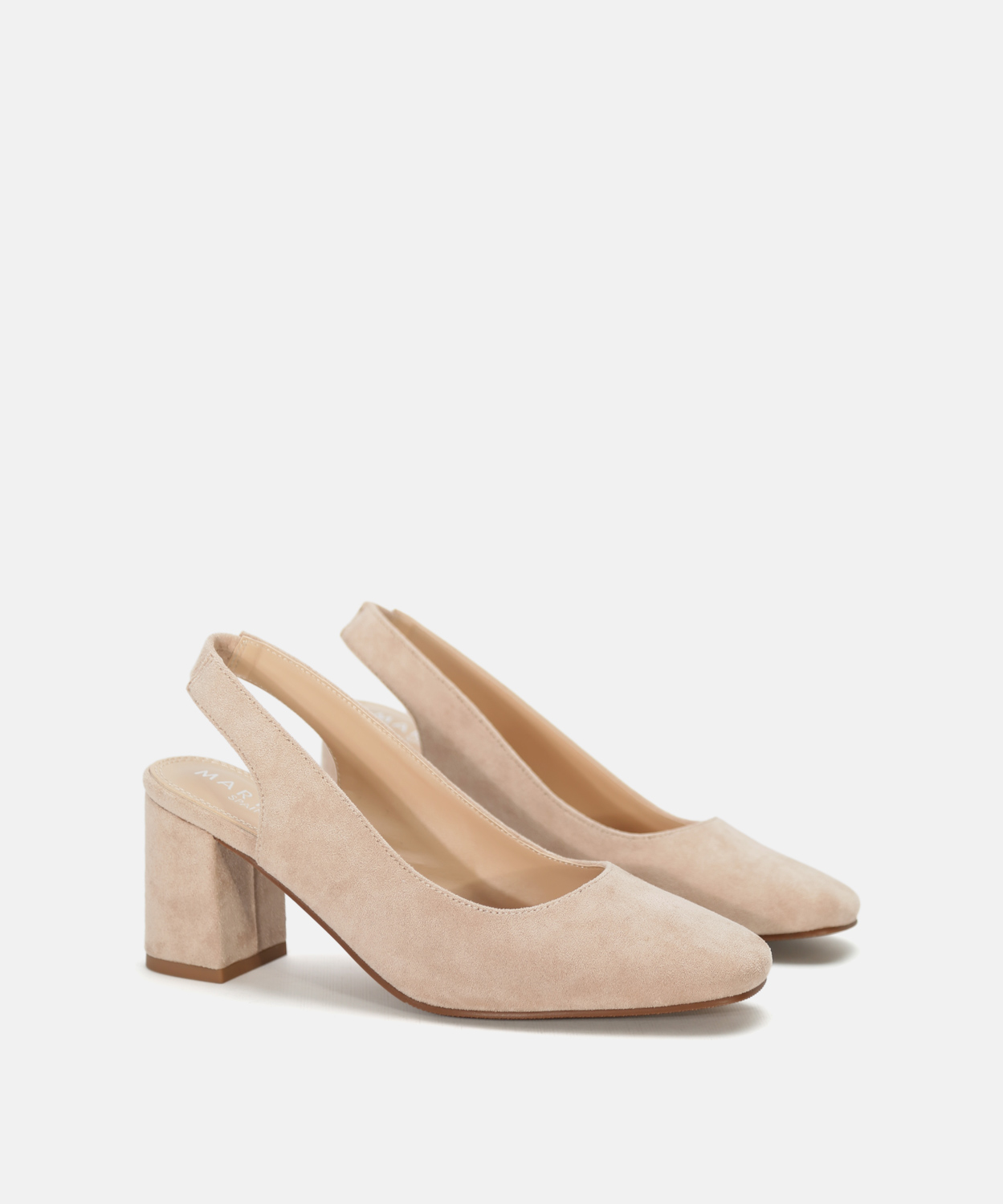 Zapato tac&oacute;n destalonado ante image number null